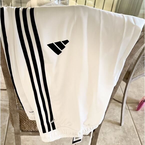 Adidas Tiro23 Pants Mens 3XLT White Black Trifoil Tapered Leg Full Length NEW - Picture 7 of 10
